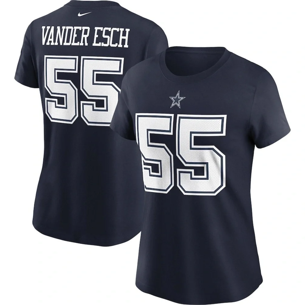 Women's Dallas Cowboys Leighton Vander Esch Nike Navy T Shirt size M